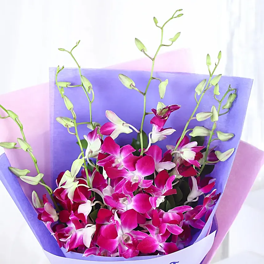 Personalised Daughters Day Orchids Bouquet