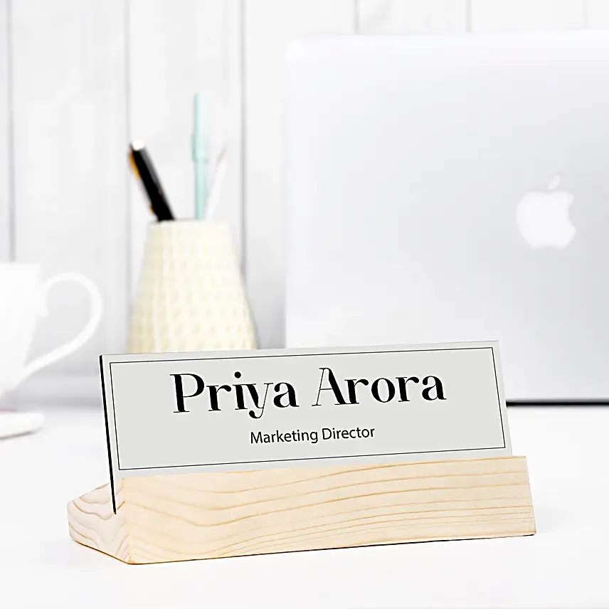 Personalised Desk Name Plate