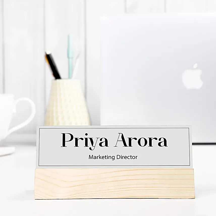 Personalised Desk Name Plate