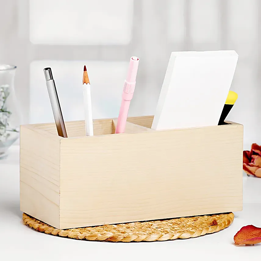 Personalised Desk Organiser For Virgo Buddy