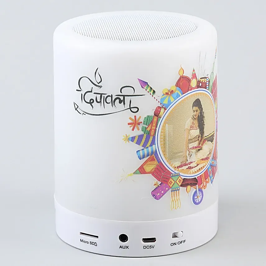 Personalised Diwali Theme LED Speaker