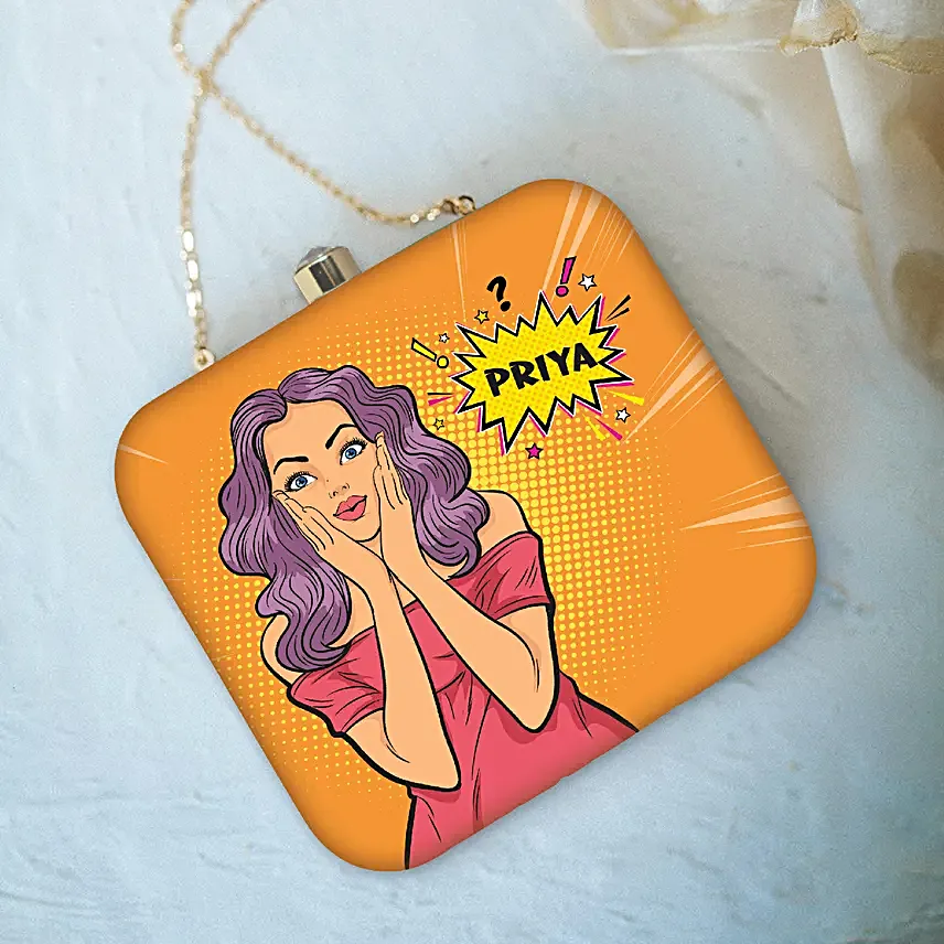 Personalised Drama Queen Clutch Bag