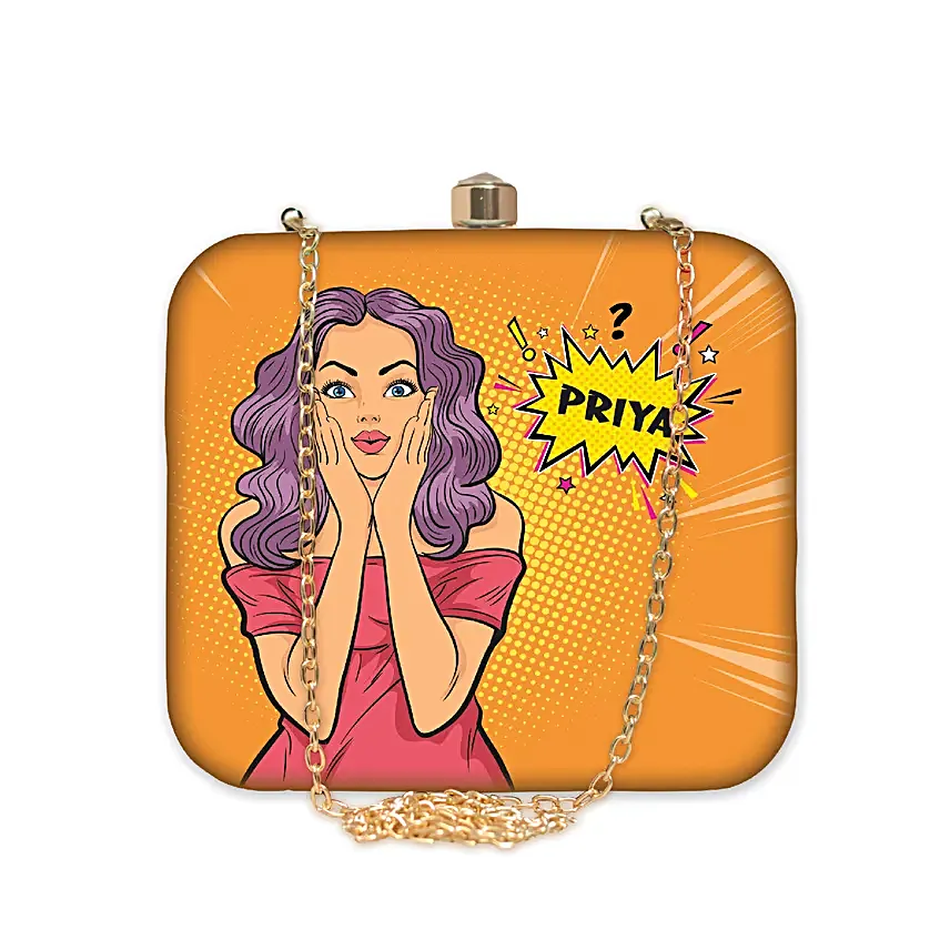 Personalised Drama Queen Clutch Bag