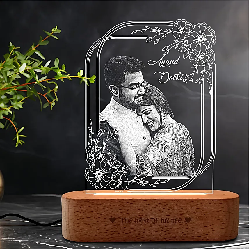 Personalised Elegance Acrylic Photo Lamp