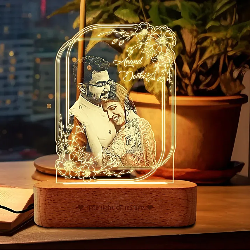 Personalised Elegance Acrylic Photo Lamp