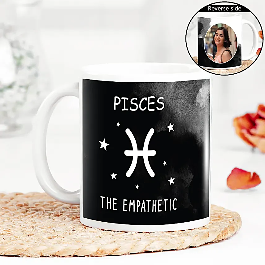 Personalised Empathetic Pisces Photo Mug