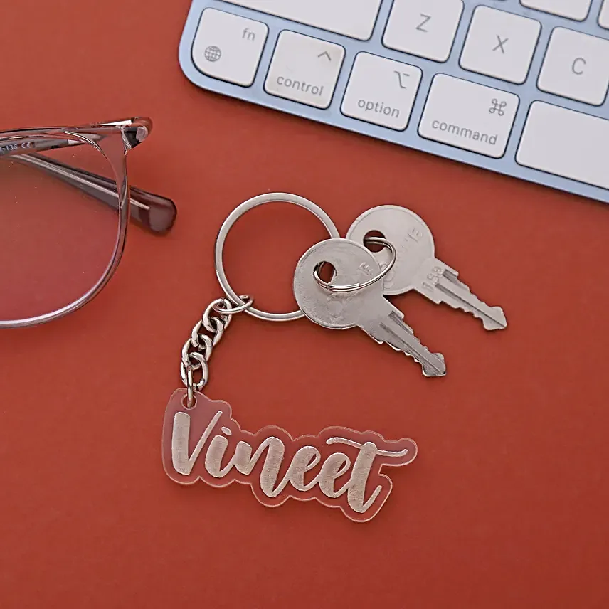 Personalised Engraved Keychain Him