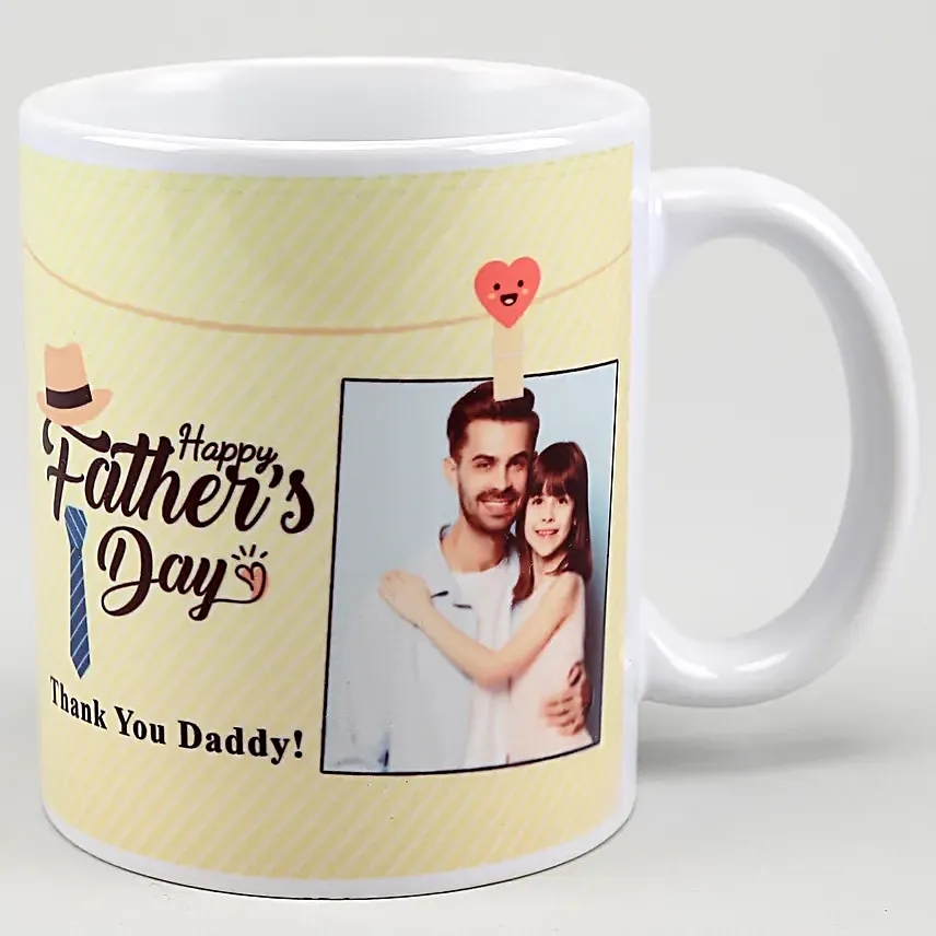 Personalised Fathers Day White Mug