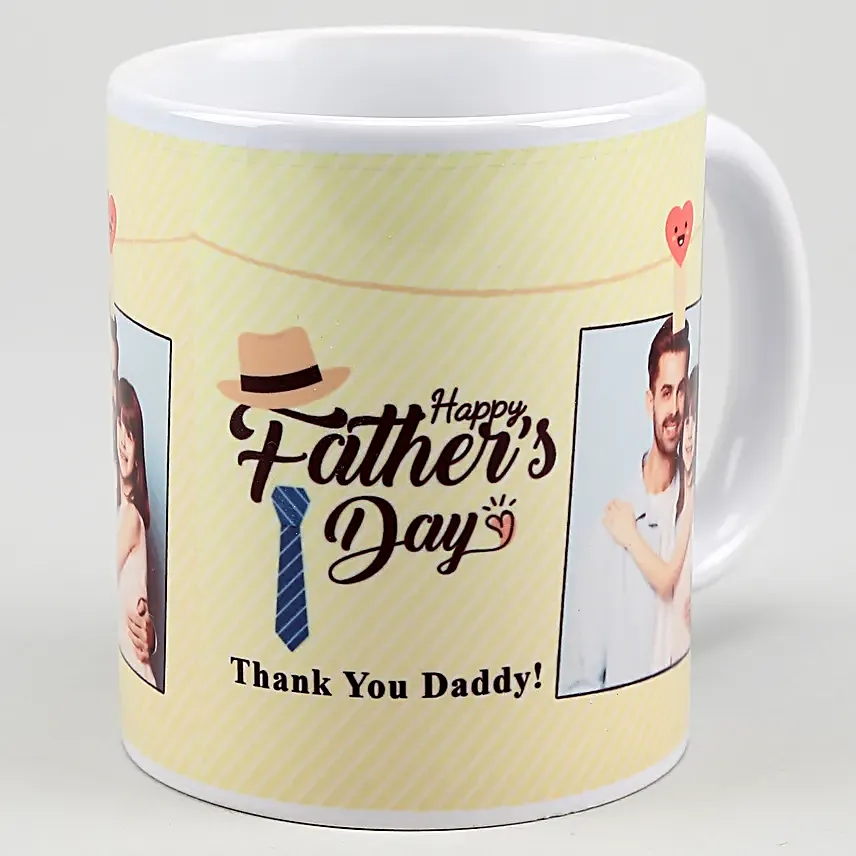 Personalised Fathers Day White Mug