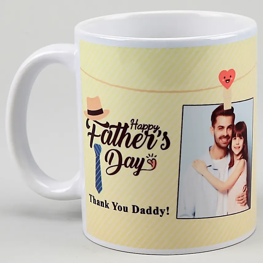 Personalised Fathers Day White Mug