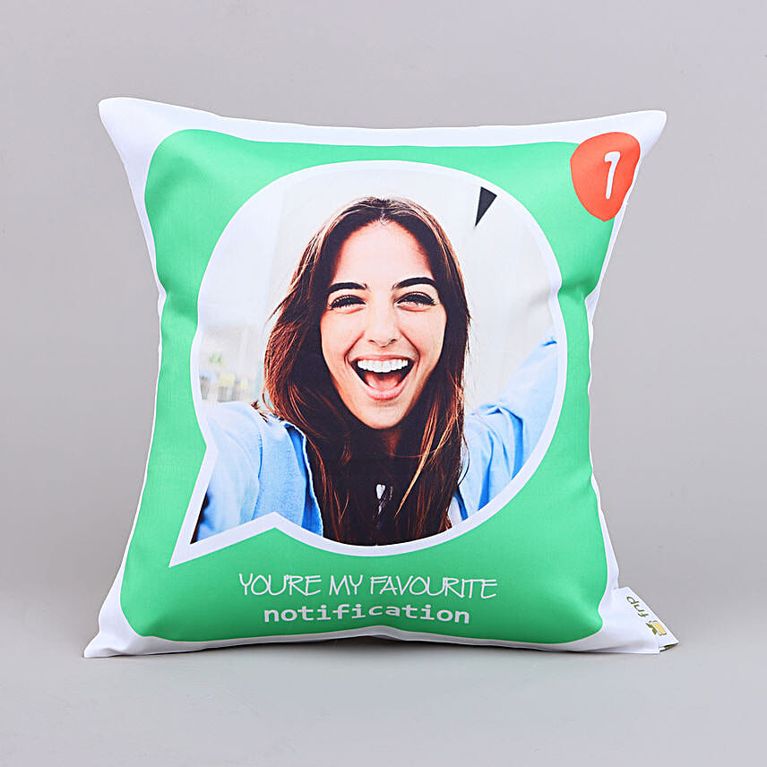 Personalised Favourite Notification Cushion