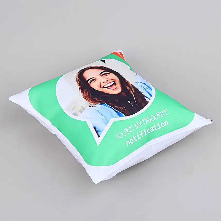Personalised Favourite Notification Cushion