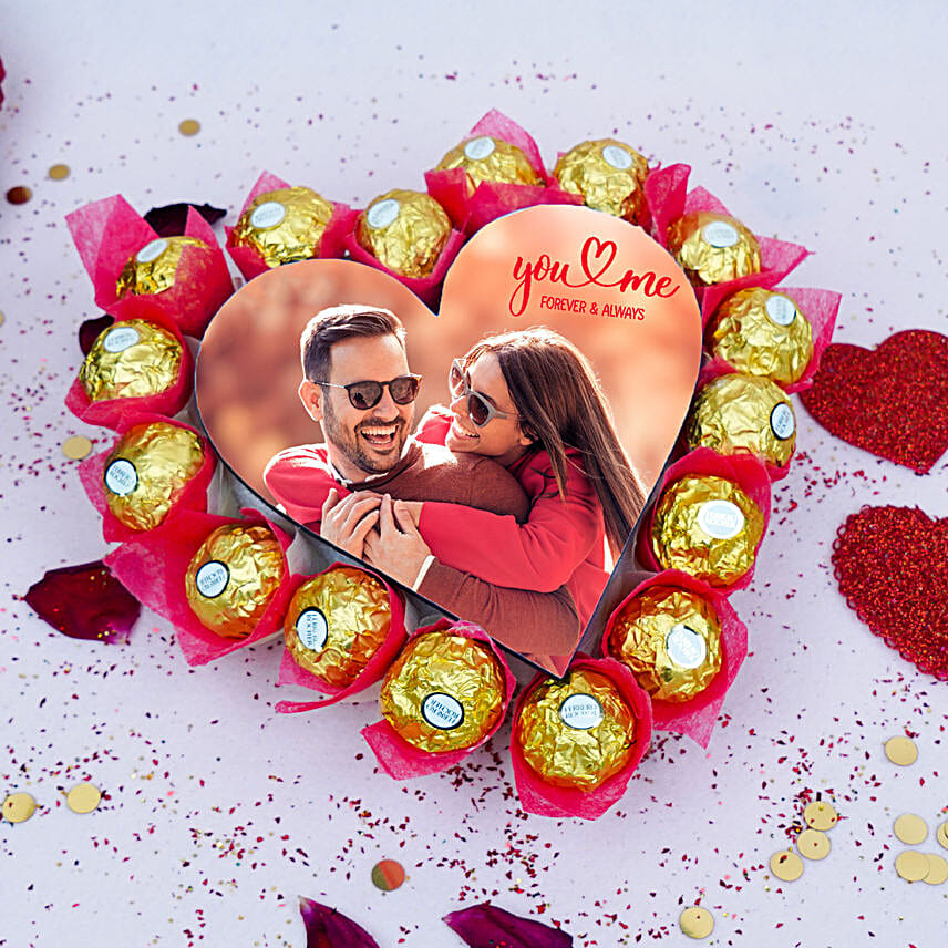 Personalised Ferrero Rocher Heart