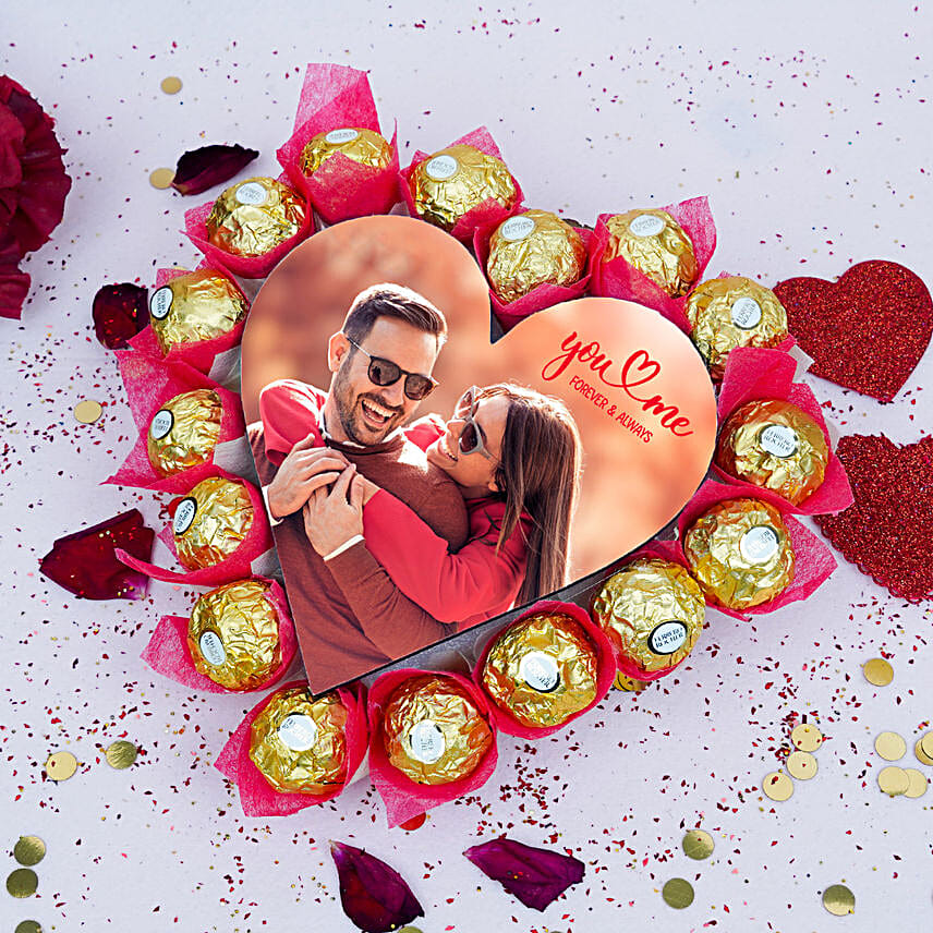 Personalised Ferrero Rocher Heart