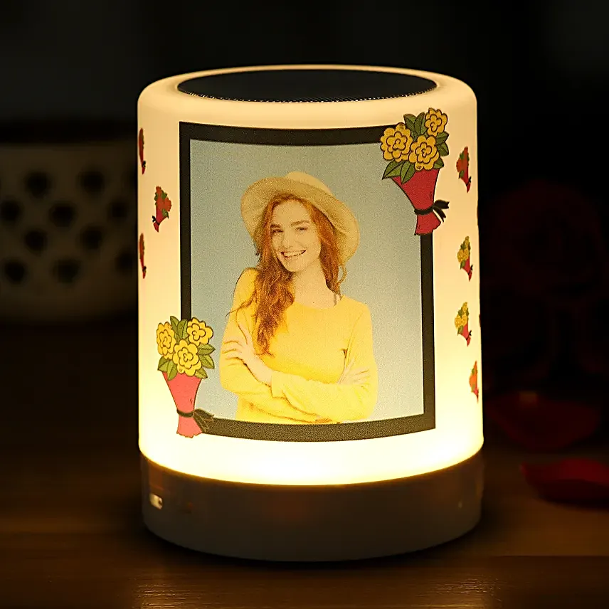 Personalised Floral Bliss Bluetooth LED Speaker