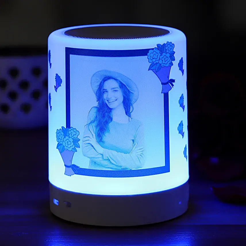 Personalised Floral Bliss Bluetooth LED Speaker