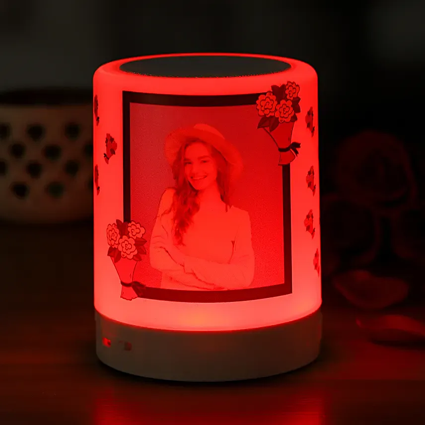 Personalised Floral Bliss Bluetooth LED Speaker