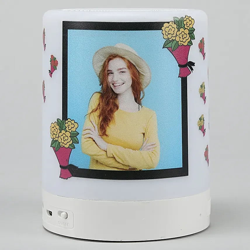 Personalised Floral Bliss Bluetooth LED Speaker