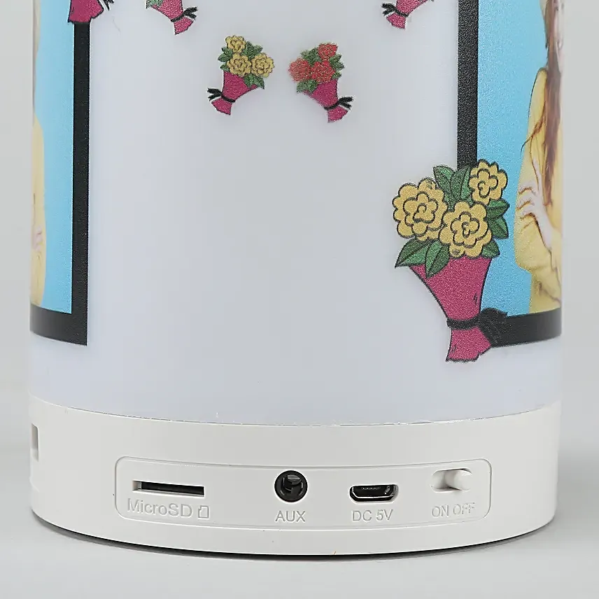 Personalised Floral Bliss Bluetooth LED Speaker