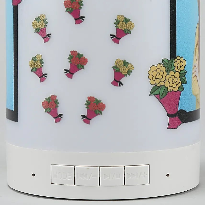 Personalised Floral Bliss Bluetooth LED Speaker