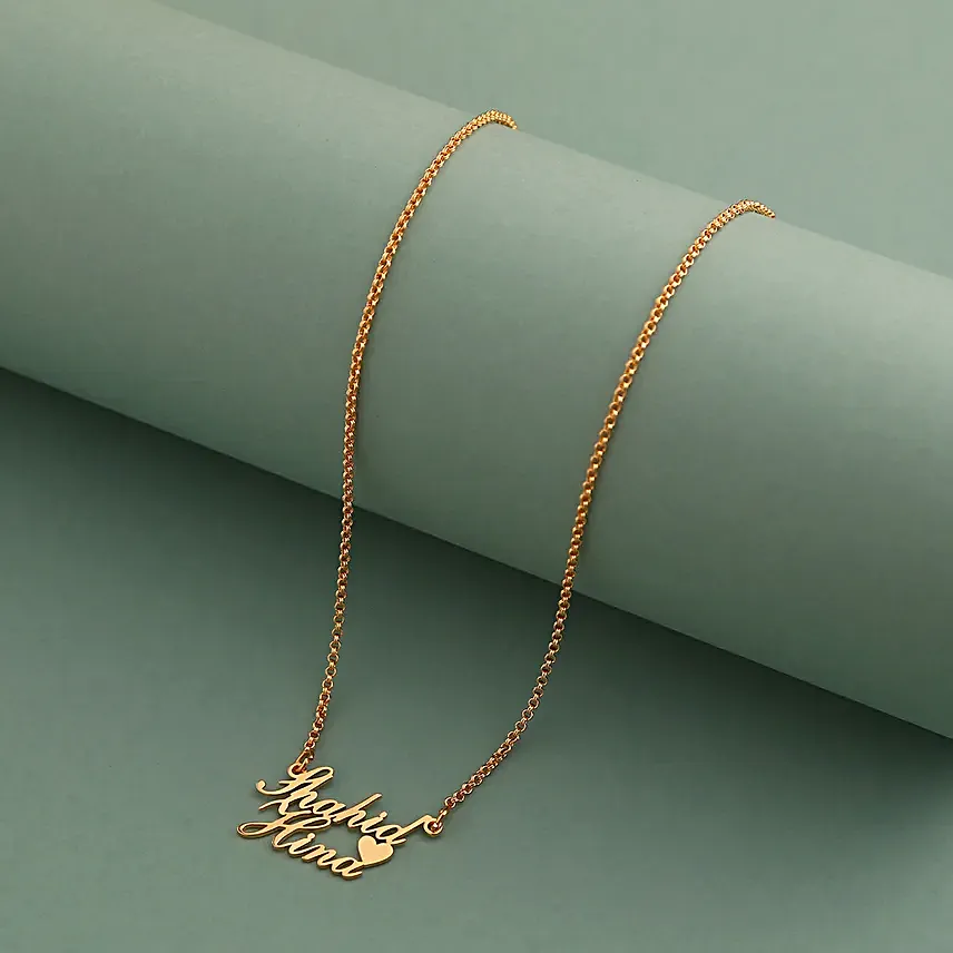 Personalised Forever Love Couple Name Necklace