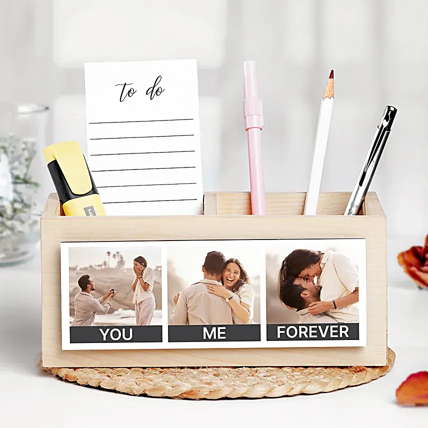 Personalised Forever Love Table Organiser