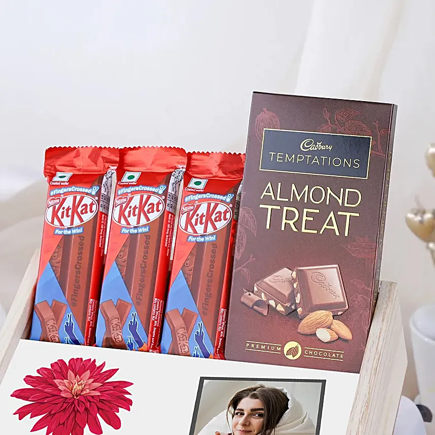 Personalised Frame N Chocolate Hamper