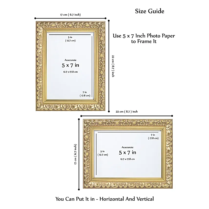 Personalised Gold Toned Table Top Photo Frame