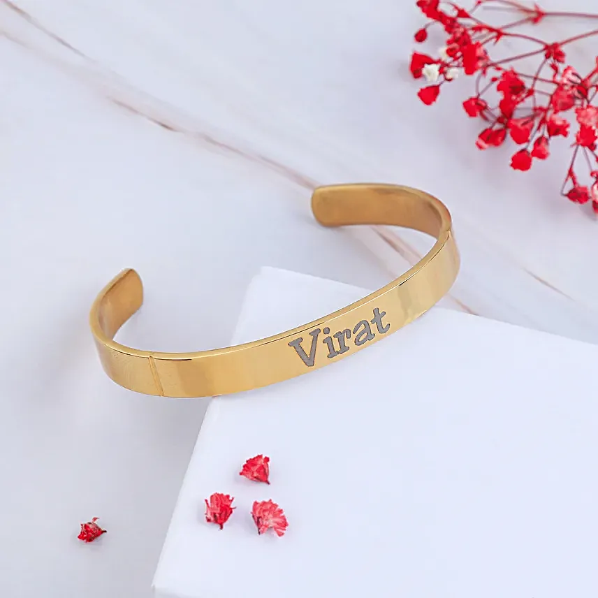 Personalised Golden Glow Bracelet
