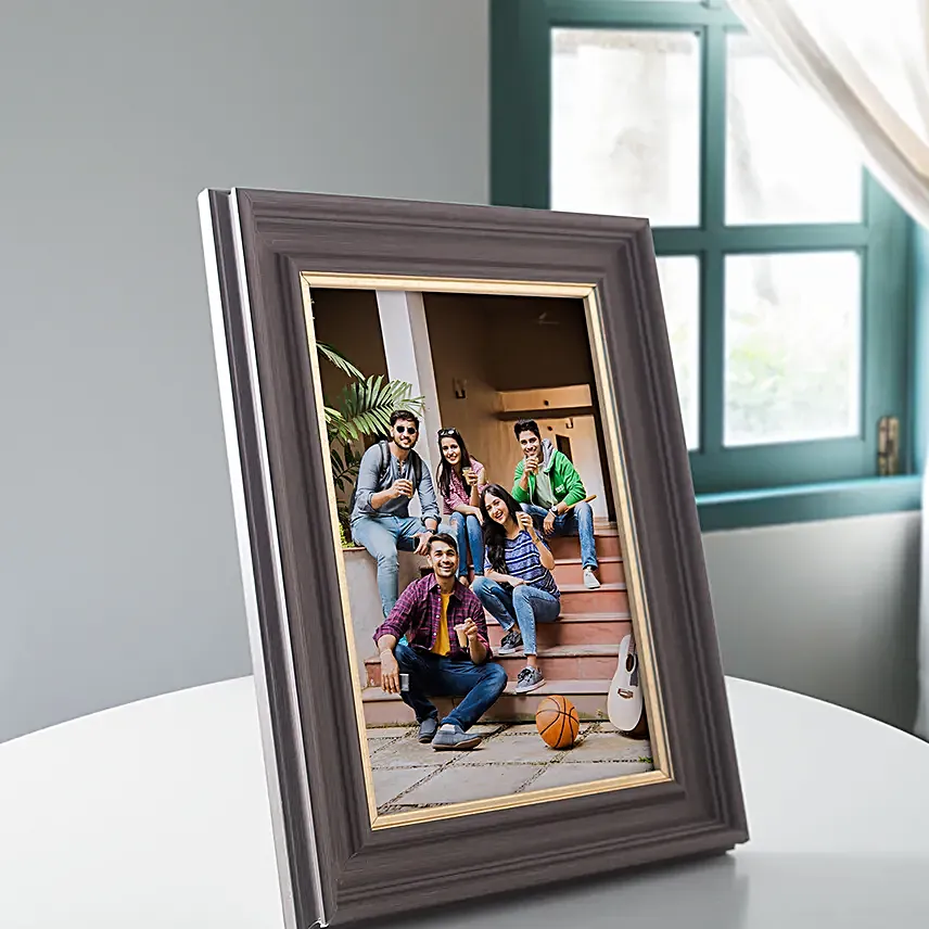 Personalised Golden Textured Photo Frame