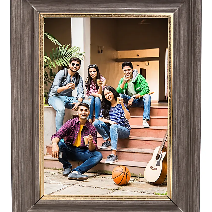 Personalised Golden Textured Photo Frame