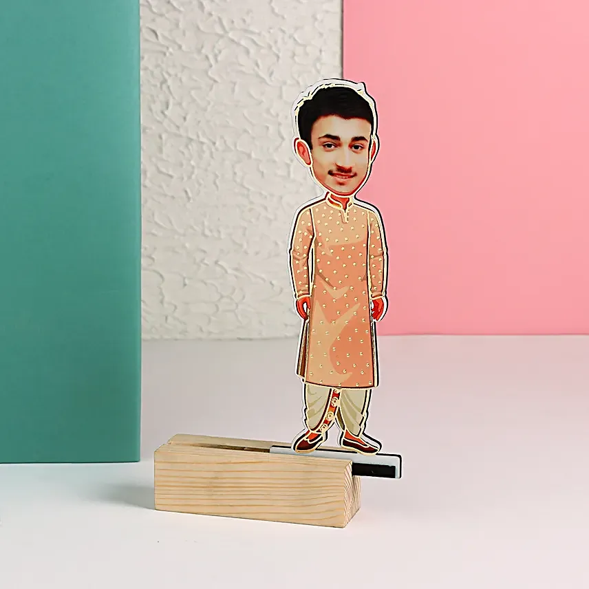 Personalised Handsome Groom Caricature