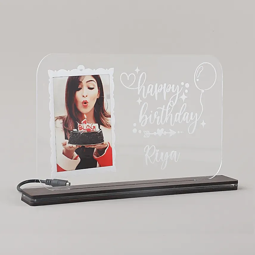 Personalised Happy Birthday Led Table Top
