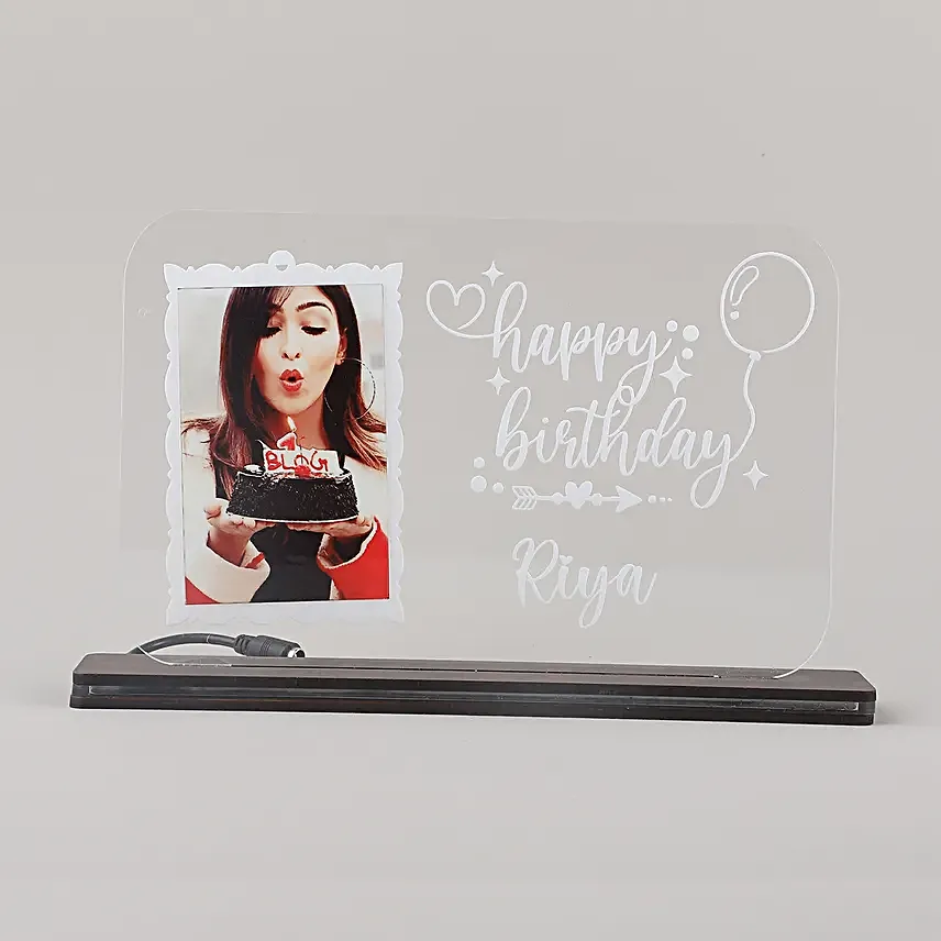 Personalised Happy Birthday Led Table Top