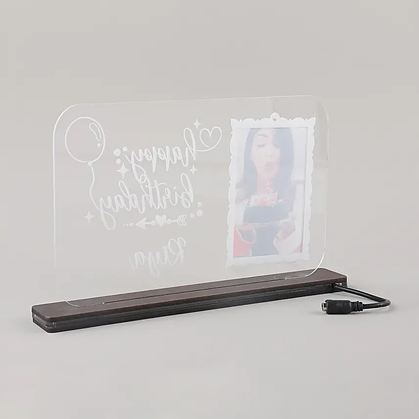 Personalised Happy Birthday Led Table Top