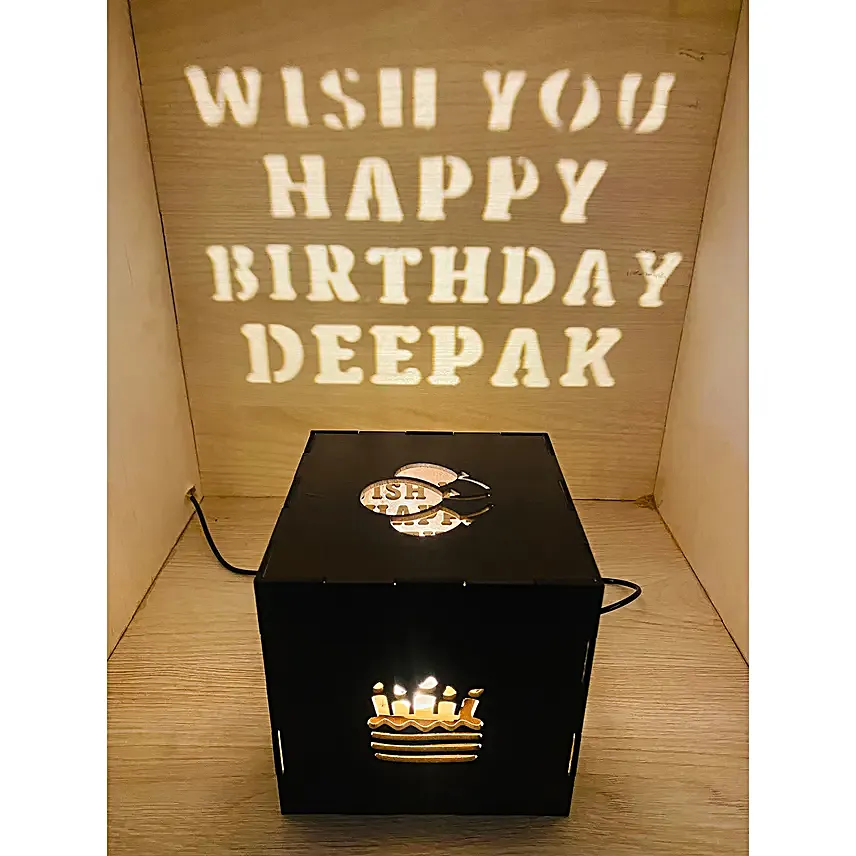 Personalised Happy Birthday Shadow Box