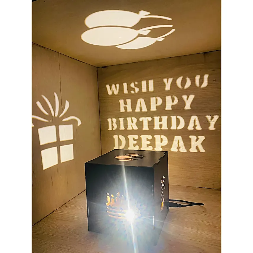 Personalised Happy Birthday Shadow Box