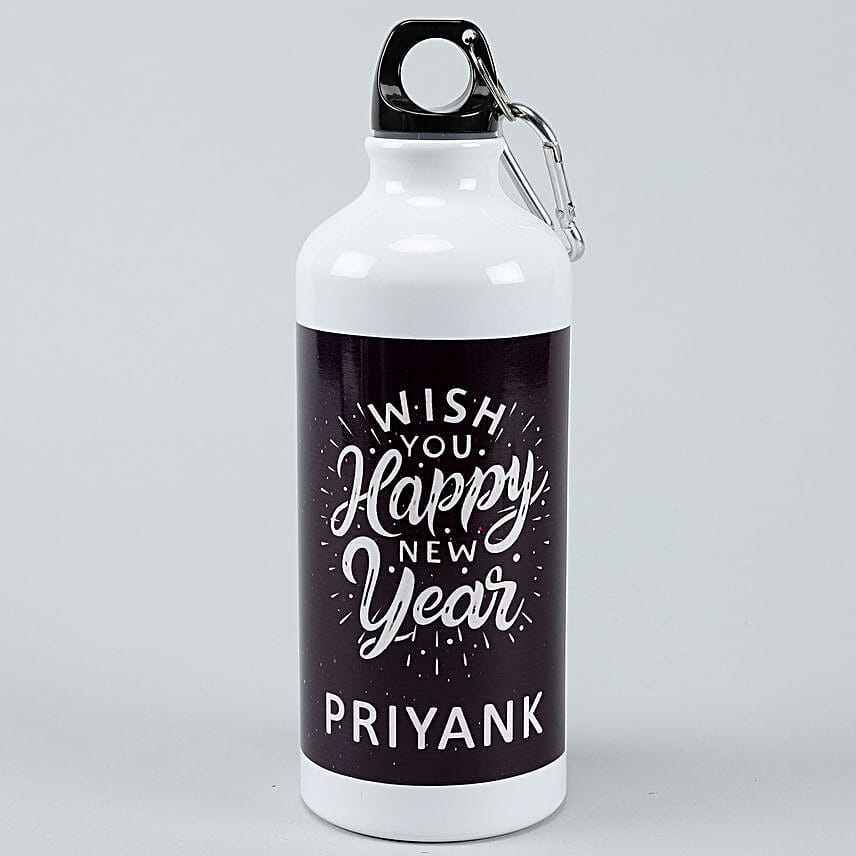personalised water bottle for new year