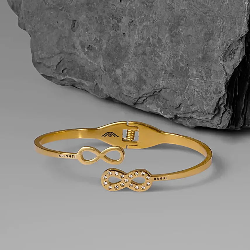 Personalised Hattori Gold Bracelet