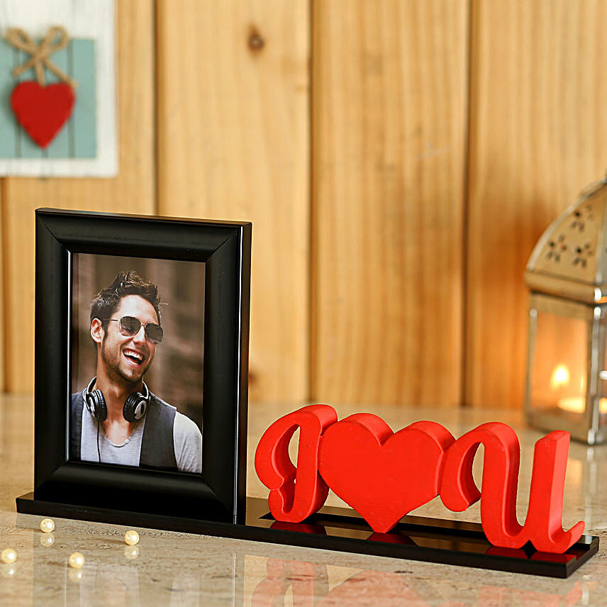 Love U Printed Photo Table Top For Him Online