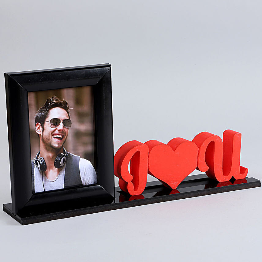 Love U Printed Photo Table Top For Him Online