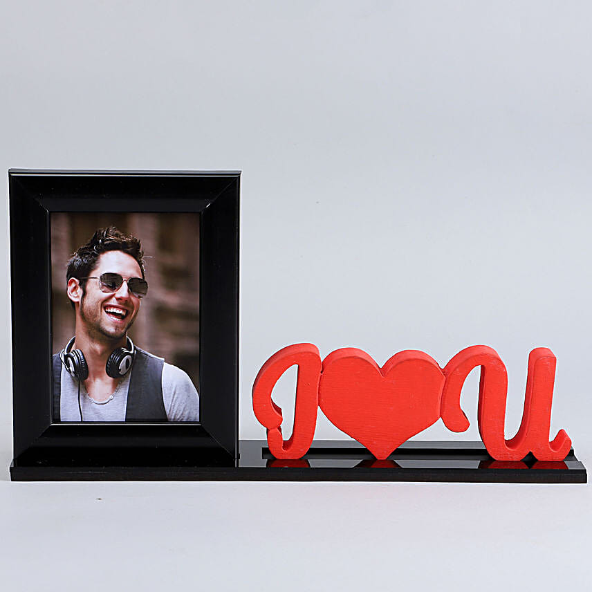 Love U Printed Photo Table Top For Him Online