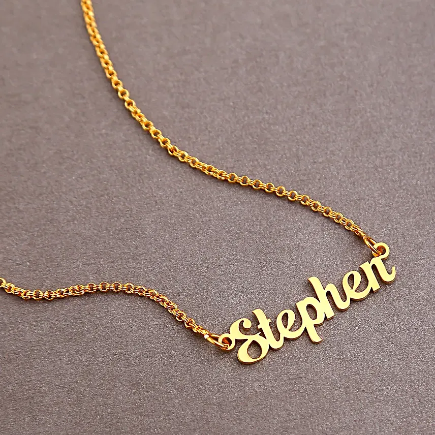 Personalised Italic Font Name Necklace