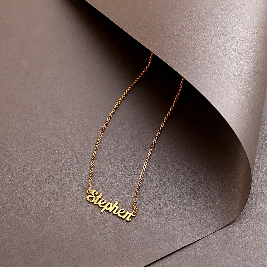 Personalised Italic Font Name Necklace