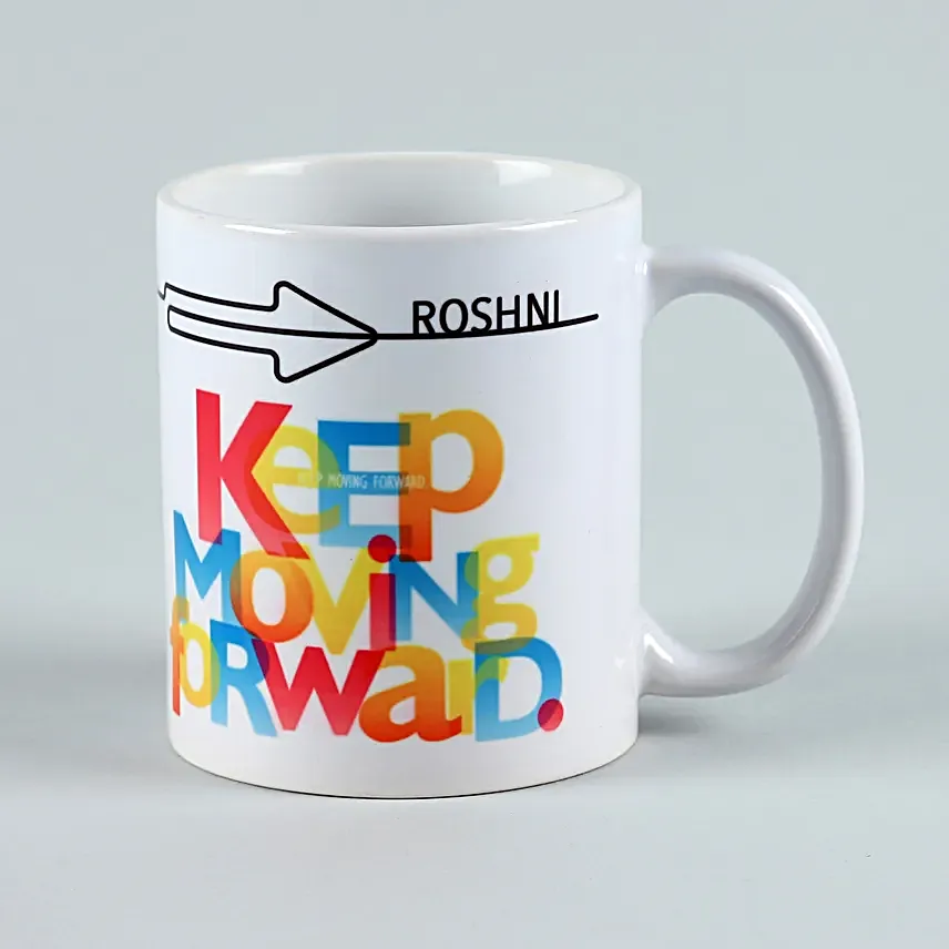 Personalised Keep Moving Forward Mugs