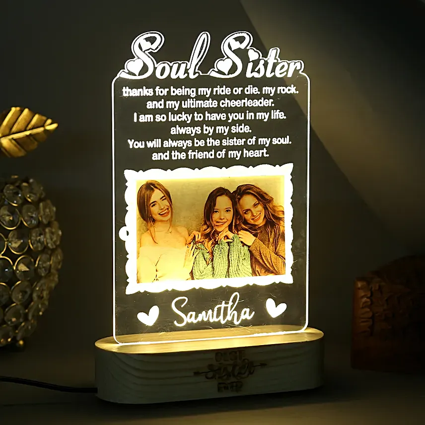 Personalised LED Soul Sister Tabletop