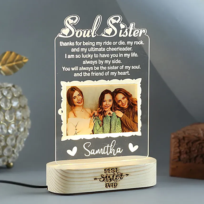 Personalised LED Soul Sister Tabletop