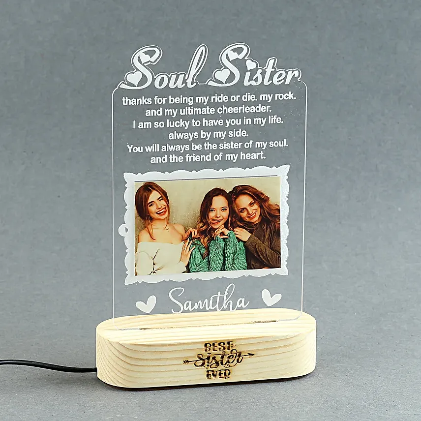 Personalised LED Soul Sister Tabletop