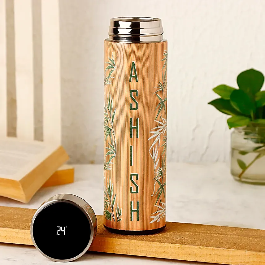 Personalised LED Temp Flask With Strainer