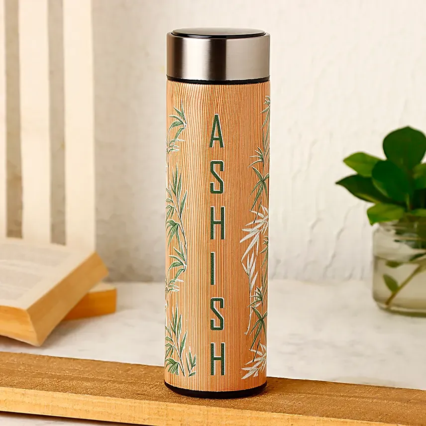 Personalised LED Temp Flask With Strainer